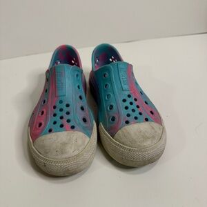 Converse Chuck Taylor All Star Slip-On Sneakers Kids Teal Pink Size 9C